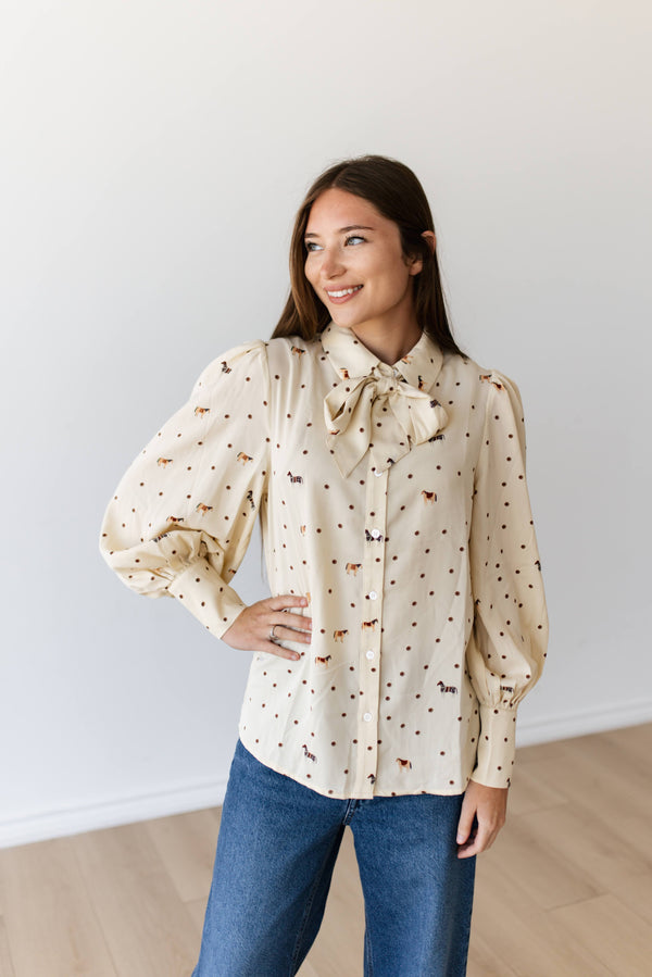 Maren Top - Horse and dot