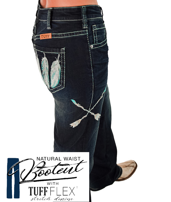 Cowgirl Tuff Jeans - Turquoise Dreamcatcher