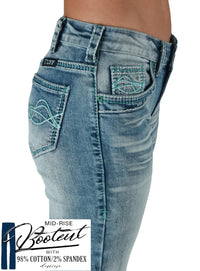 Cowgirl Tuff Jeans - DFMI Turquoise