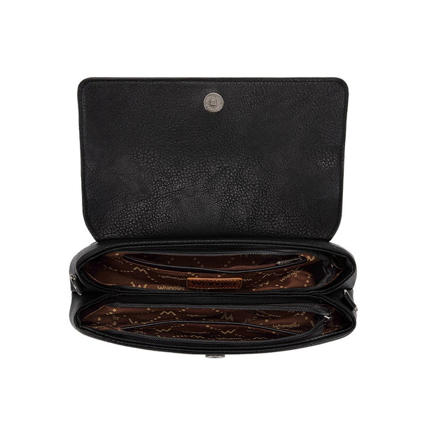Wrangler Convertible Shoulder Bag/Crossbody - Black (WG-HB-573-2003BK)