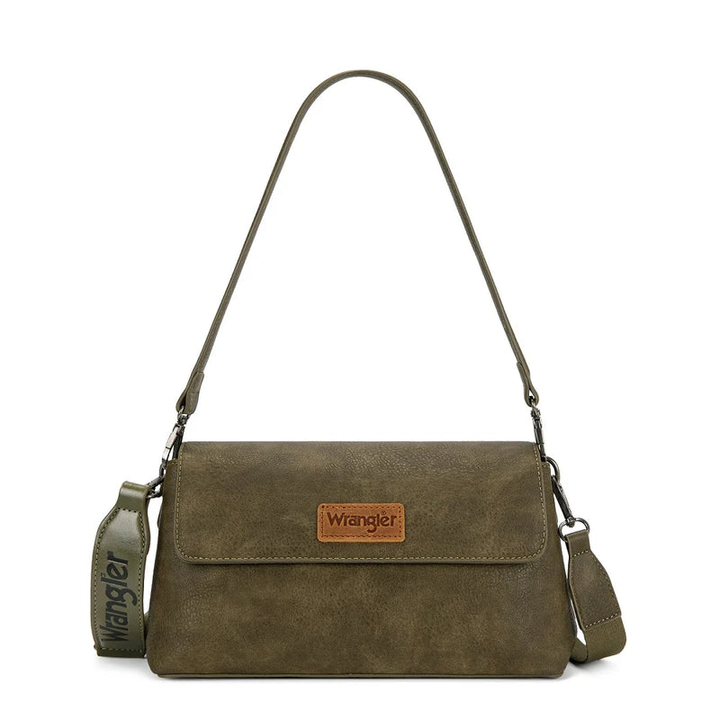 Wrangler Convertible Shoulder Bag/Crossbody - Green (WG-HB-573-2003GN)