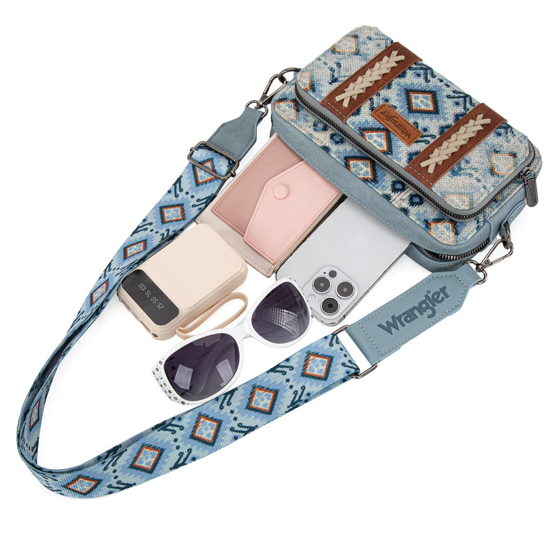 Wrangler Southwestern Crossbody - Navy (WG130-3003NY)