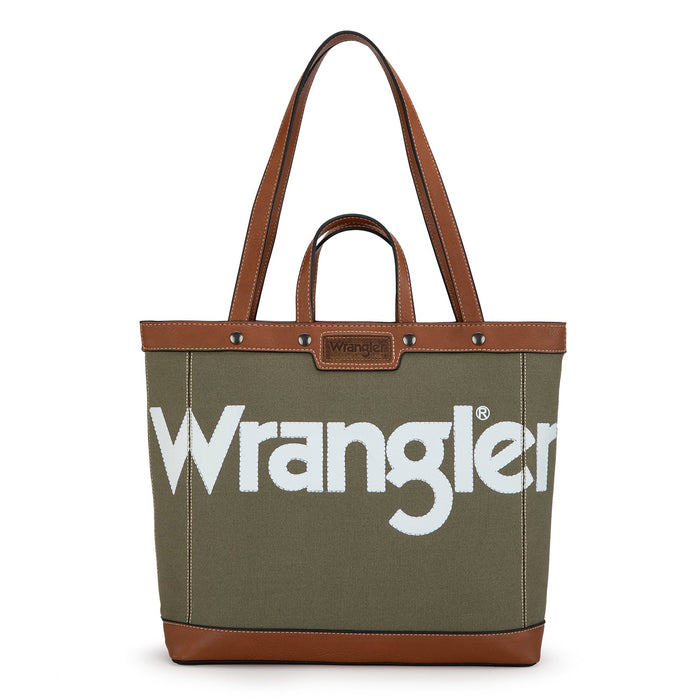 Wrangler Canvas Tote - Green (WG142-2002GN)
