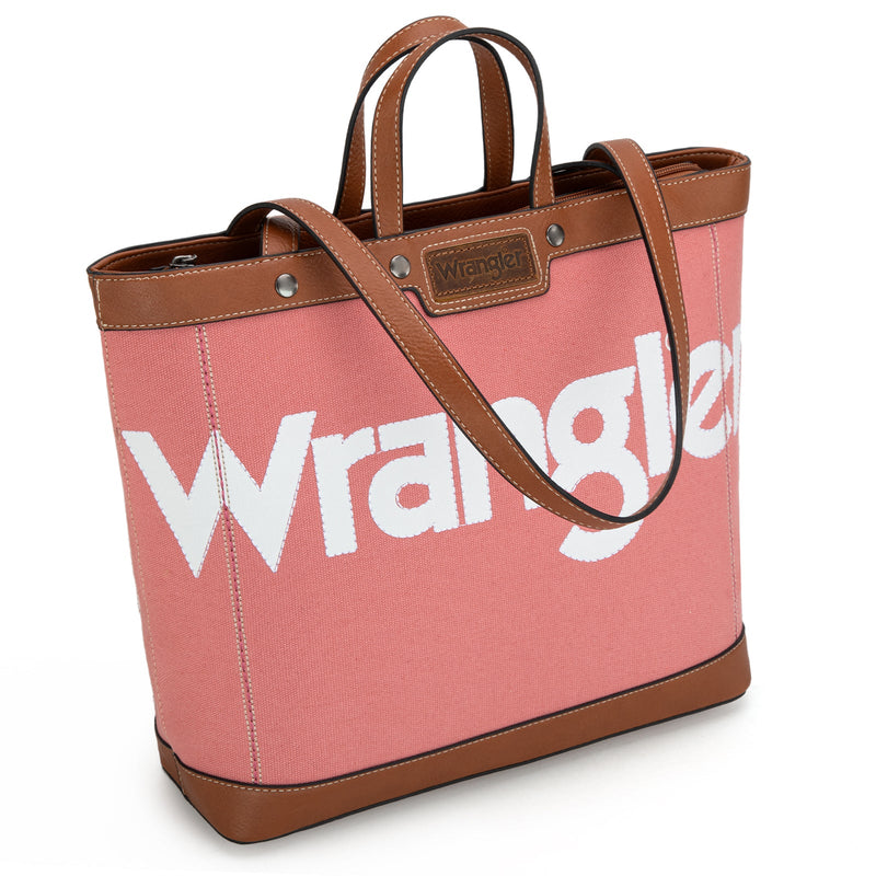Wrangler Canvas Tote - Pink (WG142-2002PK)