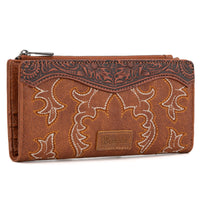 Wrangler Embroidered Bi-Fold Wallet - Brown (WG145-212BR)