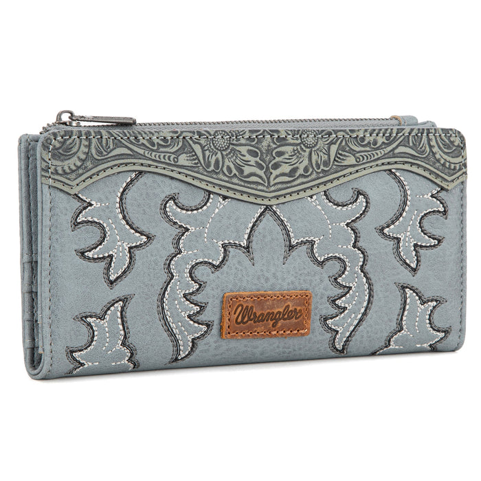 Wrangler Embroidered Bi-Fold Wallet - Jean (WG145-212JN)