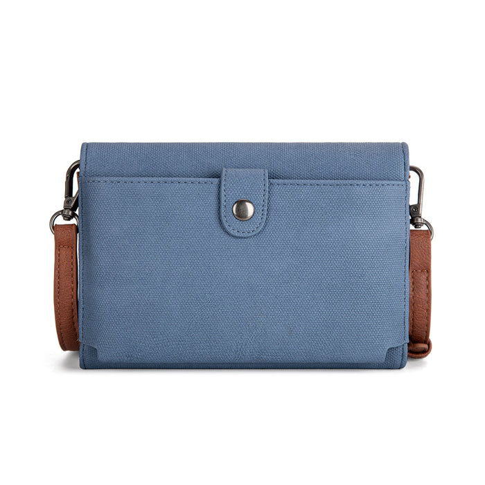 Wrangler Waxed Canvas Crossbody/Wallet - Jean (WG171-1833JN)