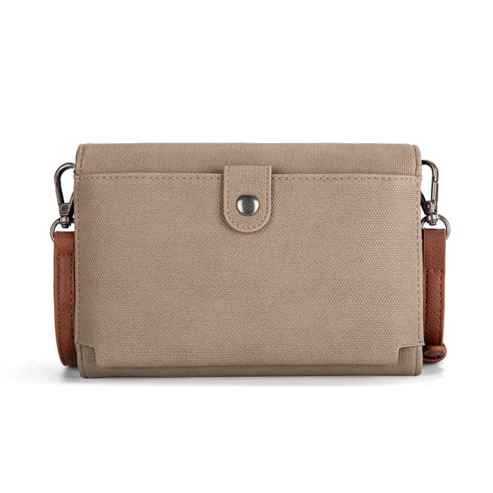 Wrangler Waxed Canvas Crossbody/Wallet - Khaki (WG171-1833KH)