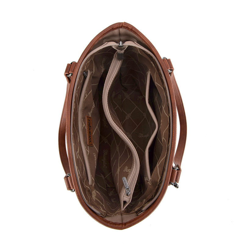 Wrangler Waxed Canvas Tote - Khaki (WG171G-2002KH)