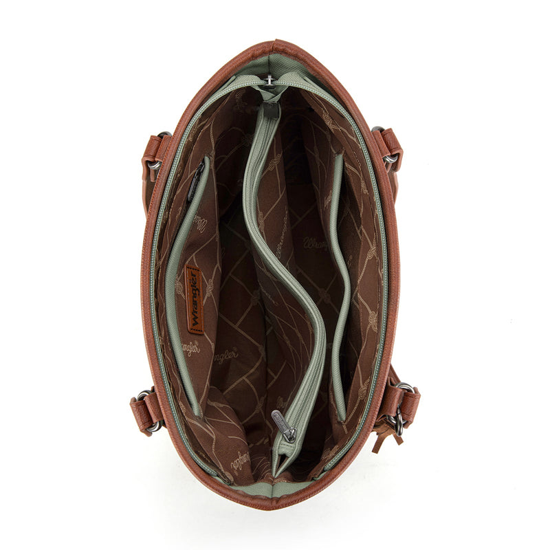Wrangler Waxed Canvas Tote - Light Greeen (WG171G-2002LGN)