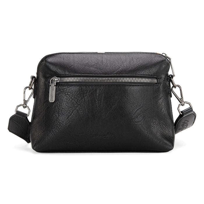 Wrangler Aztec Knitted Crossbody - Black (WG174-1832BK)
