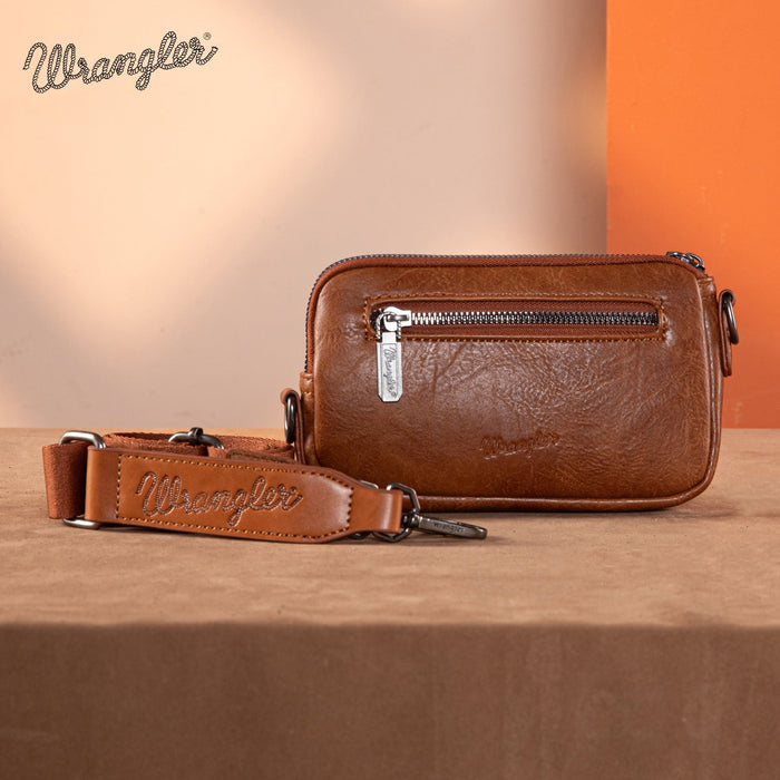 Wrangler Aztec Knitted Crossbody/Wallet - Brown (WG174-1833BR)