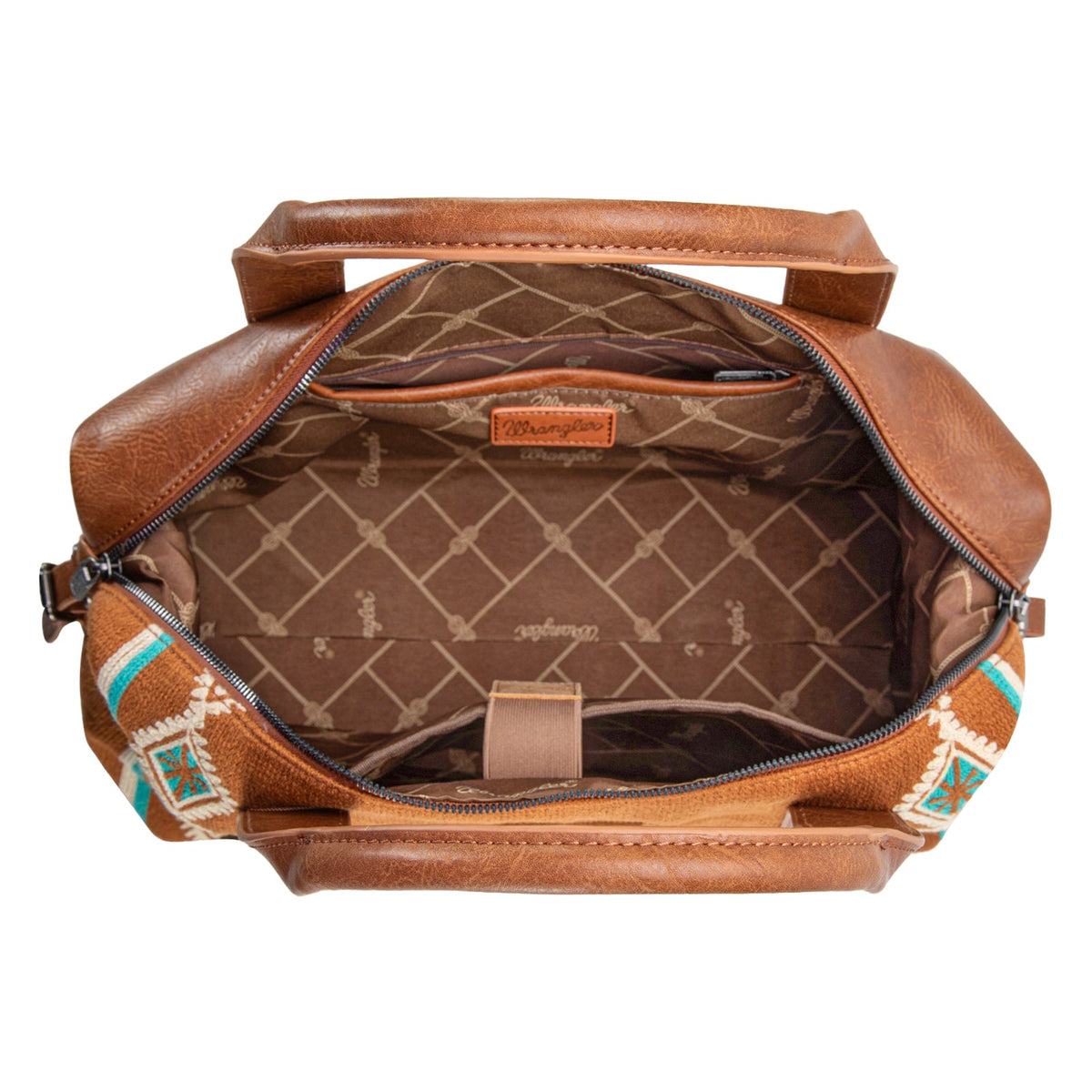 Wrangler Southwestern Print Duffle Bag - Brown (WG174-5110BR)