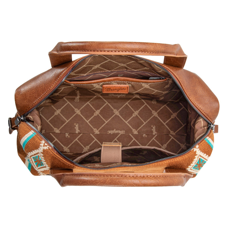Wrangler Southwestern Print Duffle Bag - Brown (WG174-5110BR)