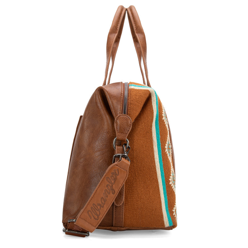 Wrangler Southwestern Print Duffle Bag - Brown (WG174-5110BR)