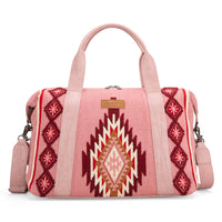Wrangler Southwestern Print Duffle Bag - Pink (WG174-5110PK)