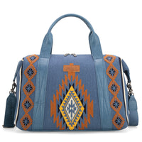 Wrangler Southwestern Print Duffle Bag - Jean (WG174-5110JN)