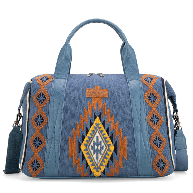 Wrangler Southwestern Print Duffle Bag - Jean (WG174-5110JN)