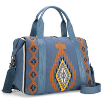 Wrangler Southwestern Print Duffle Bag - Jean (WG174-5110JN)