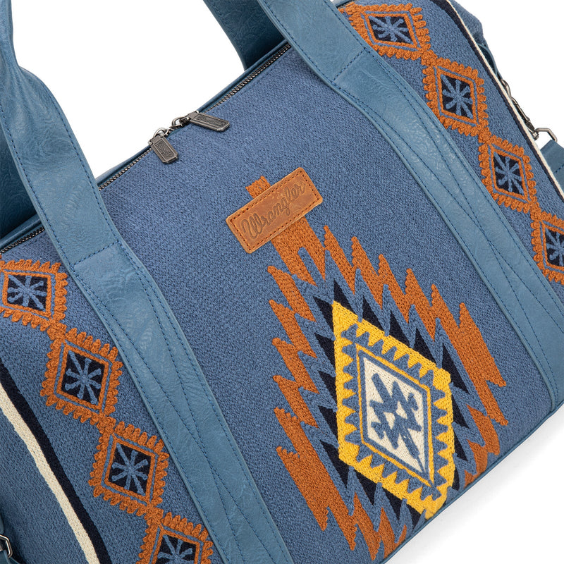 Wrangler Southwestern Print Duffle Bag - Jean (WG174-5110JN)
