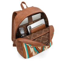 Wrangler Aztec Knitted Backpack - Brown (WG174-9115BR)