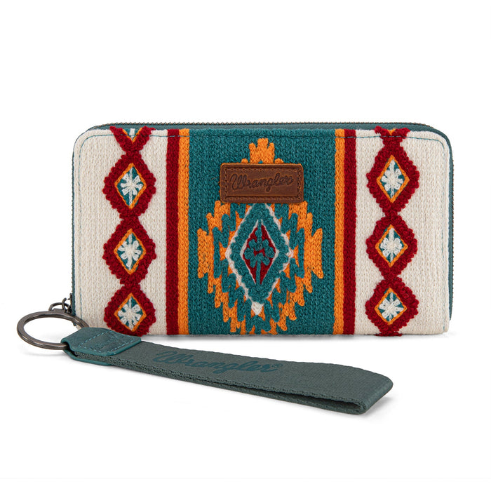 Wrangler Southwestern Knitted Wallet - Navy (WG174-W006NY)