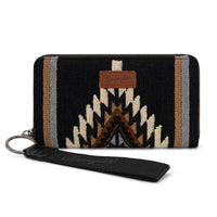 Wrangler Southwestern Knitted Wallet - Black (WG174-W006BK)
