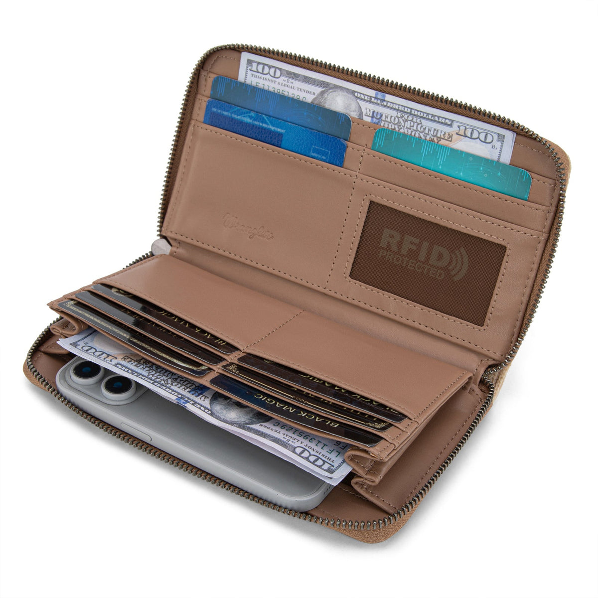 Wrangler Southwestern Knitted Wallet - Khaki (WG174-W006KH)