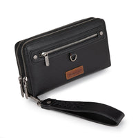 Wrangler Dual Zipper Compartment Wallet - Black (WG185-W050BK)