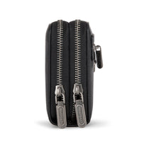 Wrangler Dual Zipper Compartment Wallet - Black (WG185-W050BK)