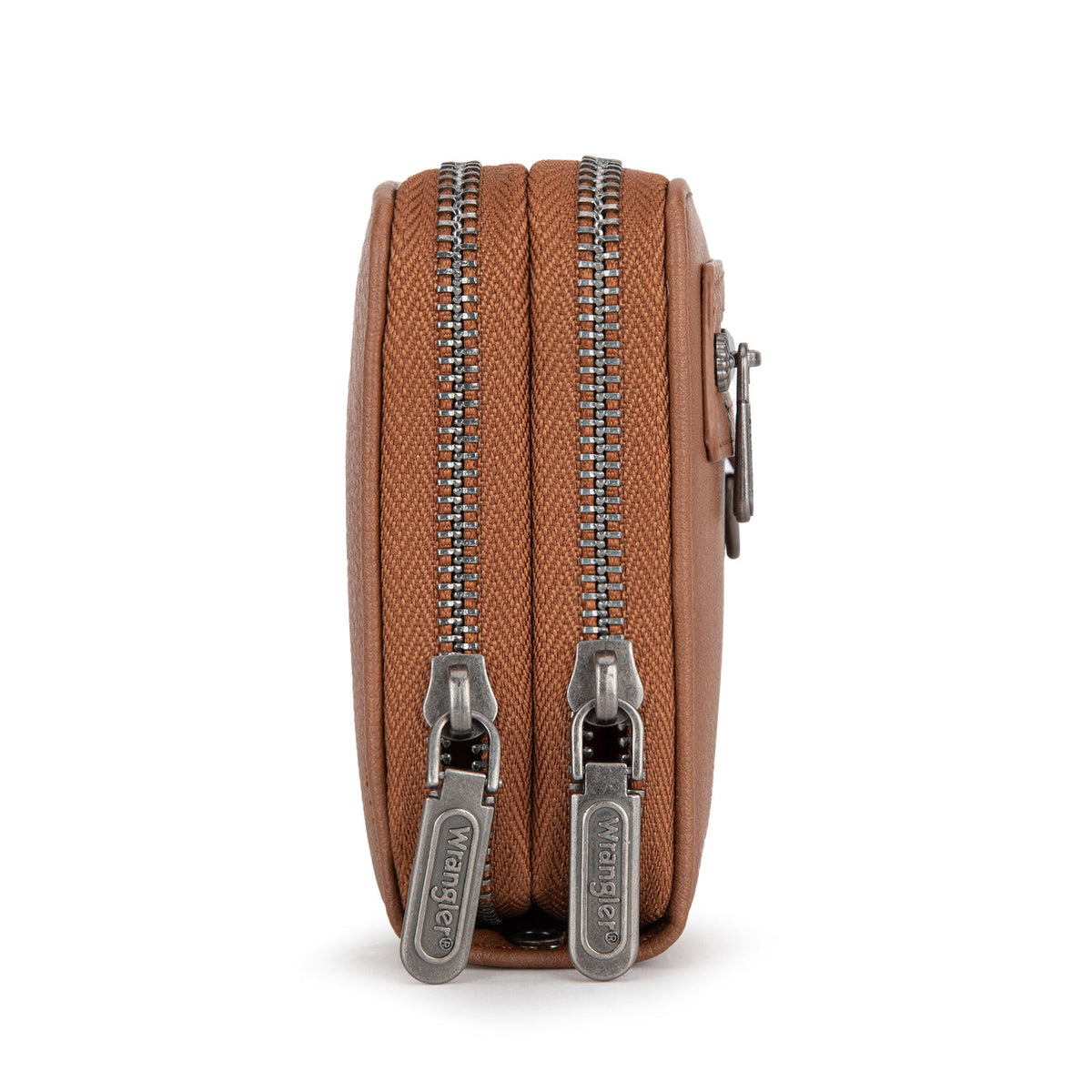 Wrangler Dual Zipper Compartment Wallet - Brown (WG185-W050BR)