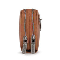 Wrangler Dual Zipper Compartment Wallet - Brown (WG185-W050BR)