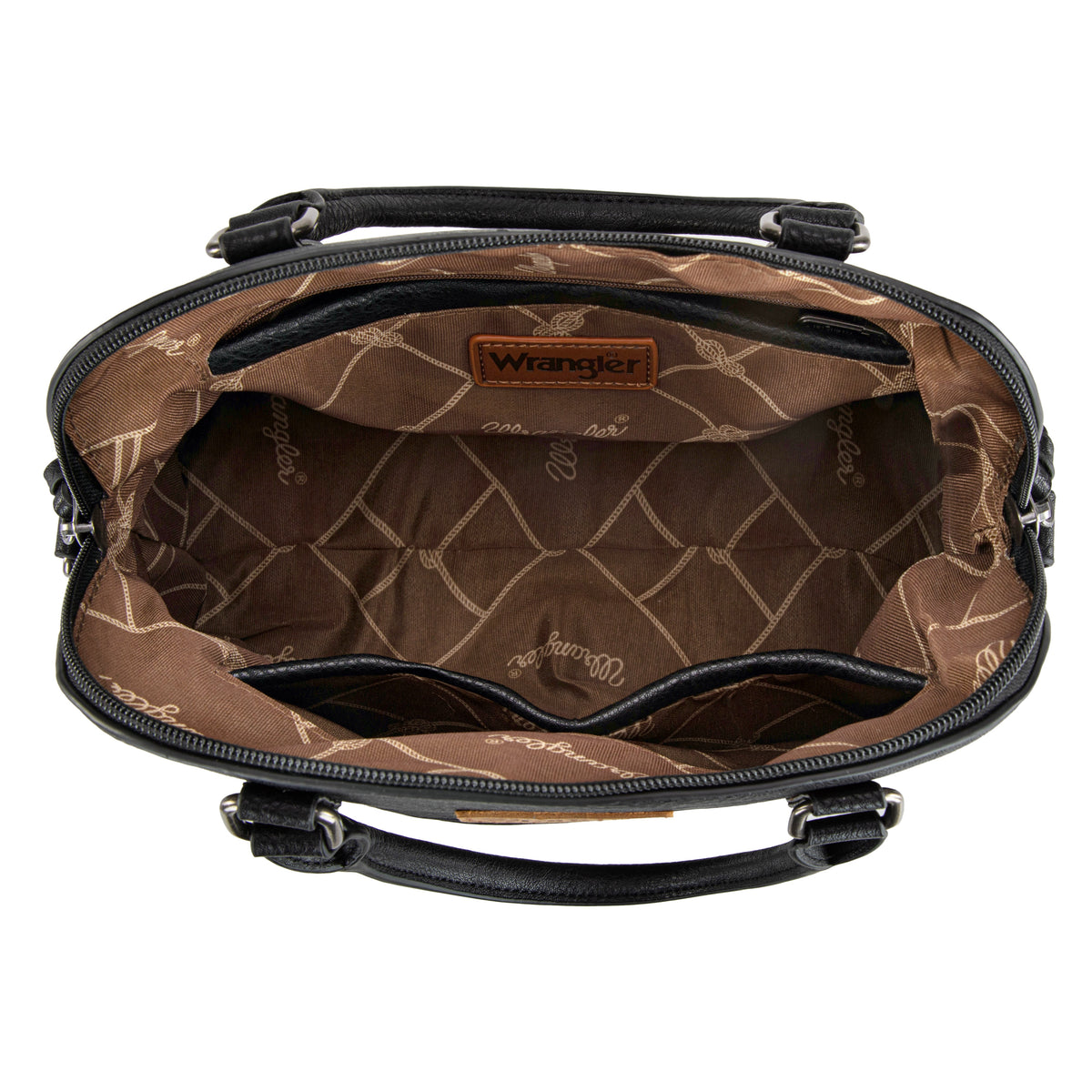 Wrangler Classic Barrel Handbag - Black (WG186-9112BK)