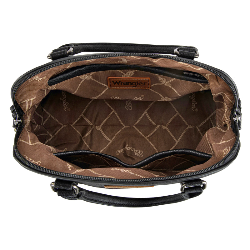 Wrangler Classic Barrel Handbag - Black (WG186-9112BK)
