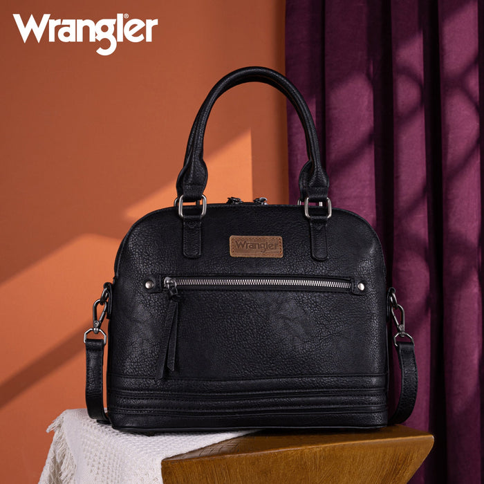 Wrangler Classic Barrel Handbag - Black (WG186-9112BK)