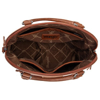 Wrangler Classic Barrel Handbag - Brown (WG186-9112BR)
