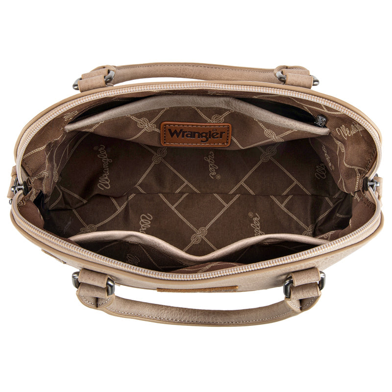 Wrangler Classic Barrel Handbag - Tan (WG186-9112TN)