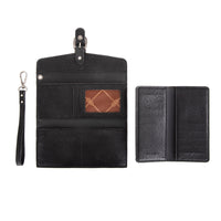 Wrangler Wallet/ Wristlet With Detachable Card Holder - Black (WG195-W055BK)