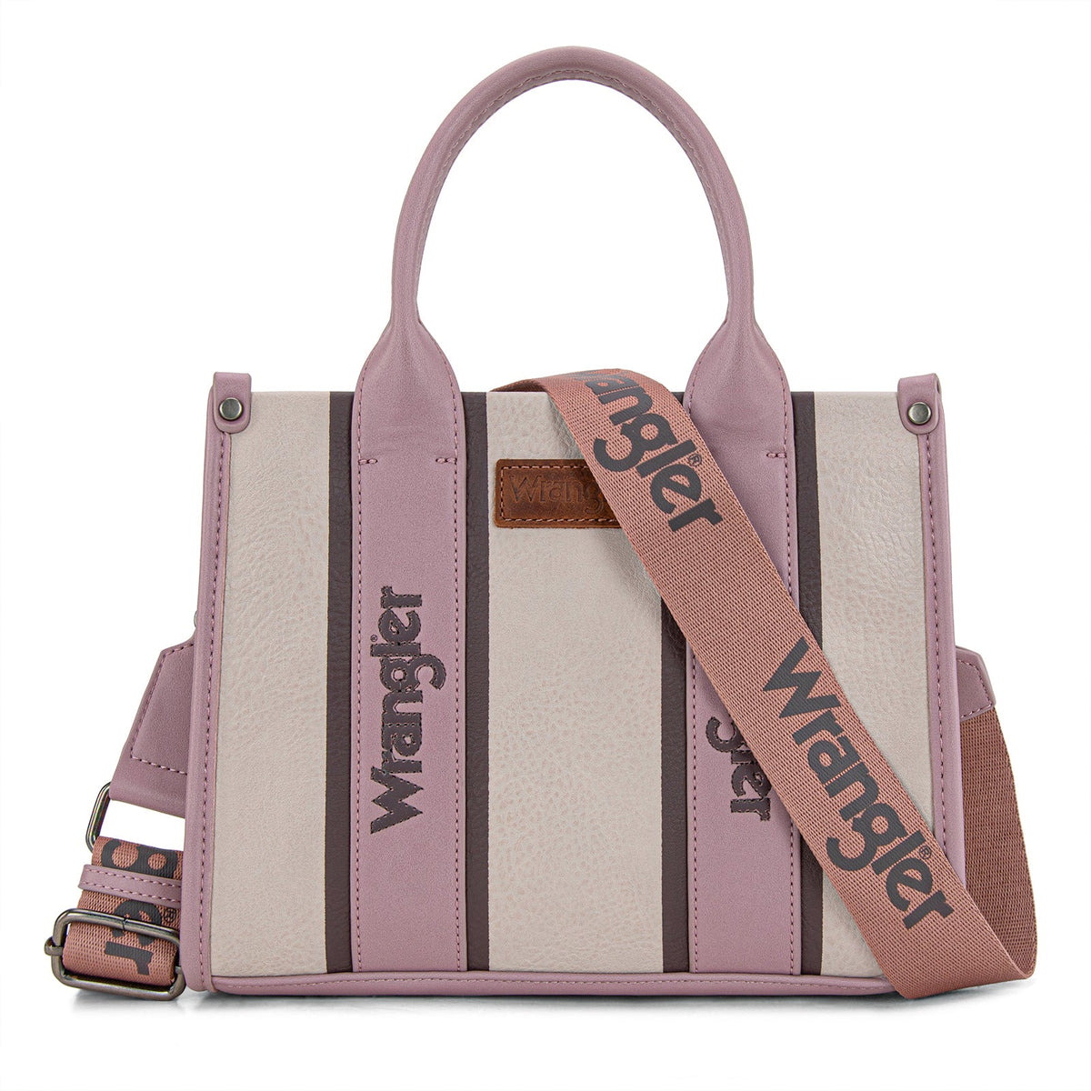 Wrangler Colour Block Small Tote/ Crossbody - Dark Pink (WG208-8120SDPK)