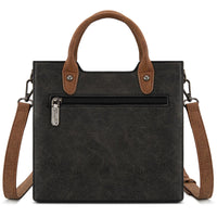 Wrangler Braided Whipstitch Small Tote Crossbody - Black