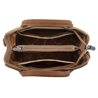 Wrangler Braided Whipstitch Small Tote Crossbody - Brown