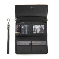 Wrangler Braided Whipstitch Wallet/Wristlet - Black