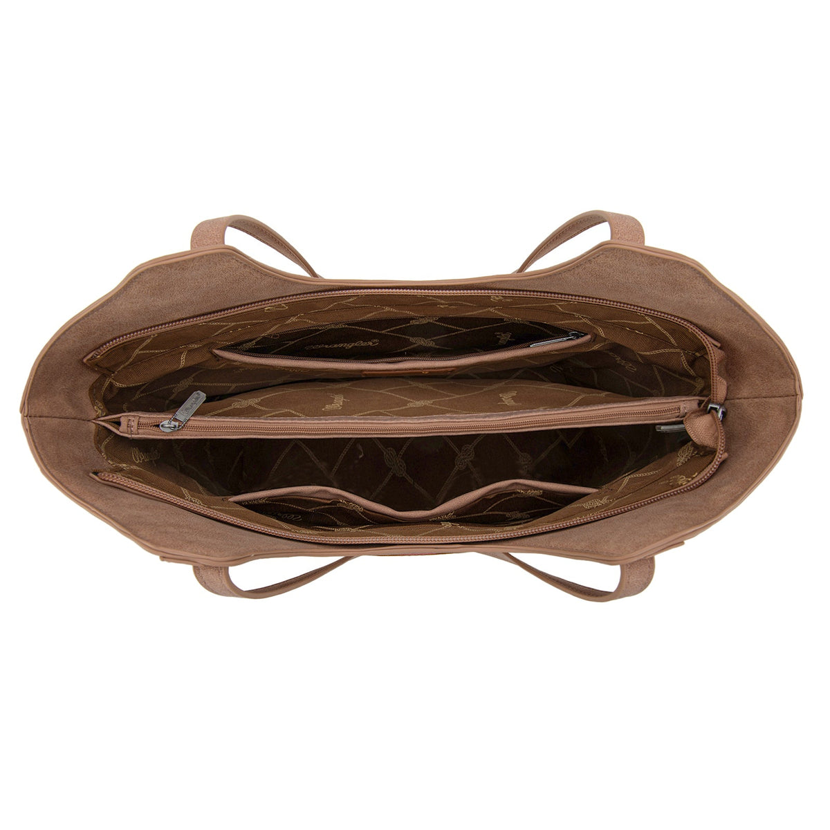 Wrangler Aztec Embroidered Tote Bag - Dark Pink (WG218-8250DPK)