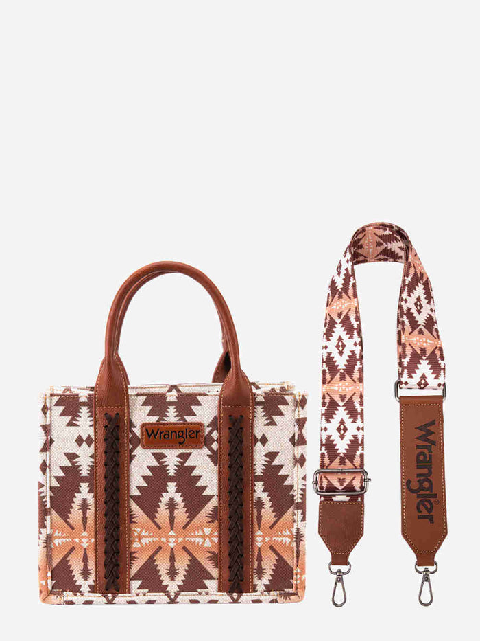 Wrangler Southwest Print Tote - Light Coffee (WG2203-8120SLCF)