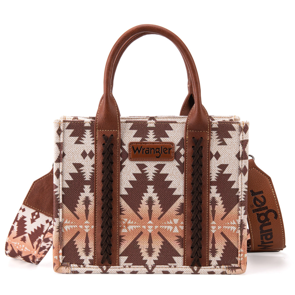 Wrangler Southwest Print Tote - Light Coffee (WG2203-8120SLCF)