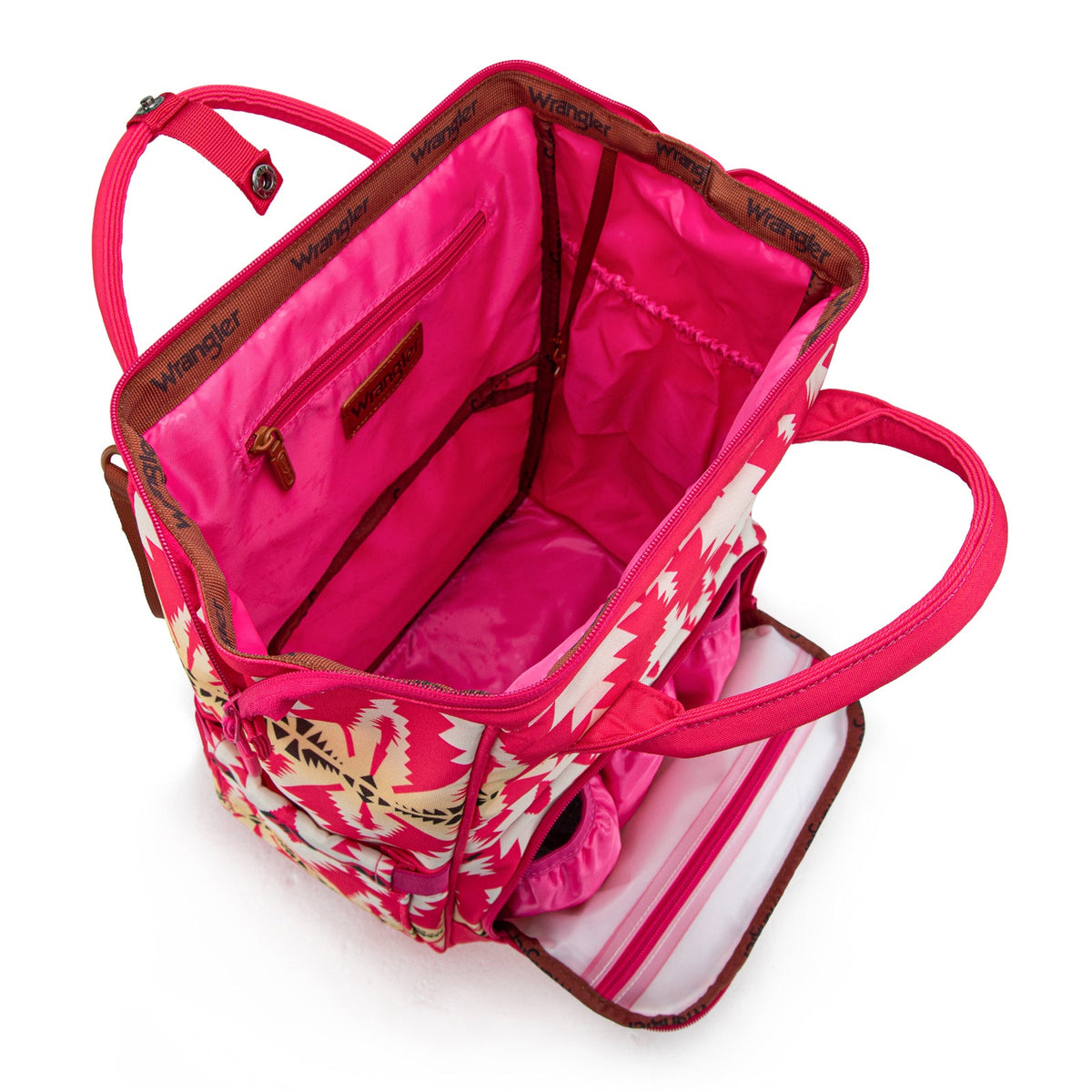 Wrangler Aztec Printed Callie Backpack - Hot Pink (WG2204-91102HPK)