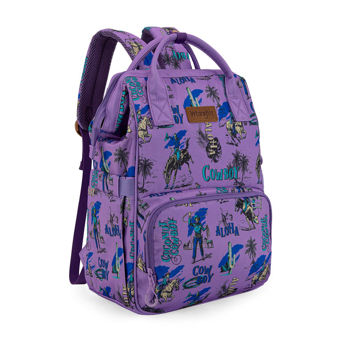 Wrangler Cowboy Printed Callie Backpack - Purple (WG2204-91102PP)