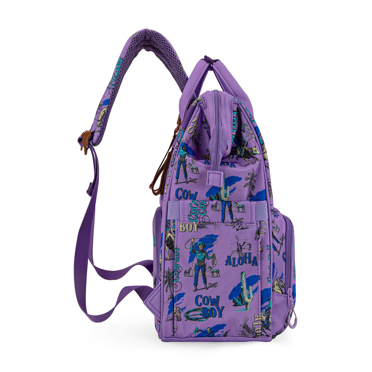 Wrangler Cowboy Printed Callie Backpack - Purple (WG2204-91102PP)