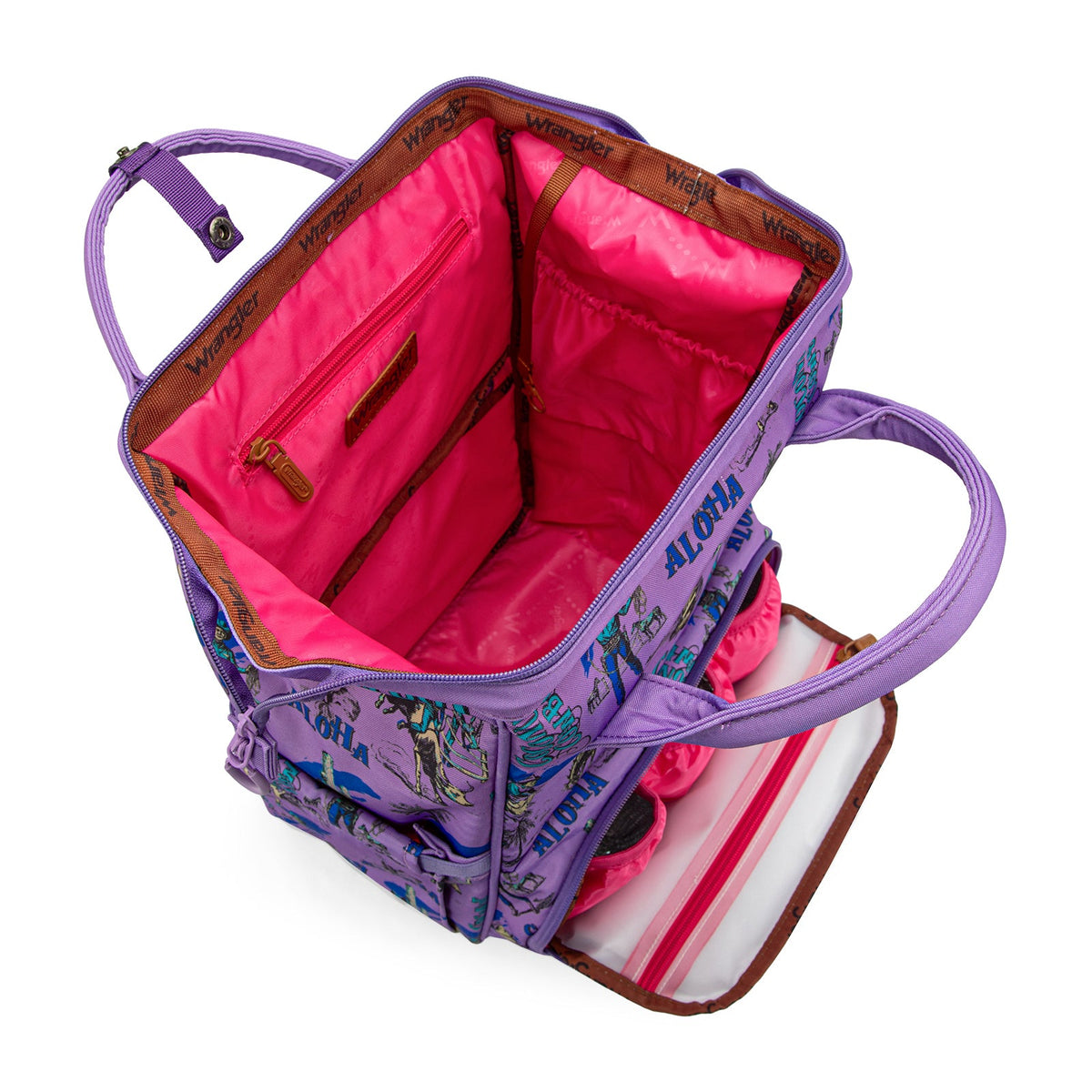 Wrangler Cowboy Printed Callie Backpack - Purple (WG2204-91102PP)