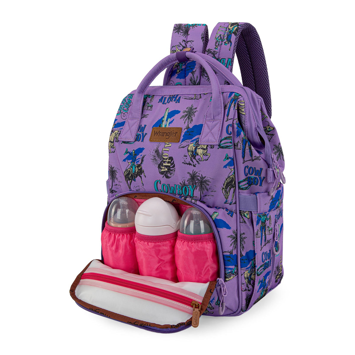 Wrangler Cowboy Printed Callie Backpack - Purple (WG2204-91102PP)